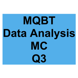 MQBT Data Analysis MC Detailed Solution Question 3